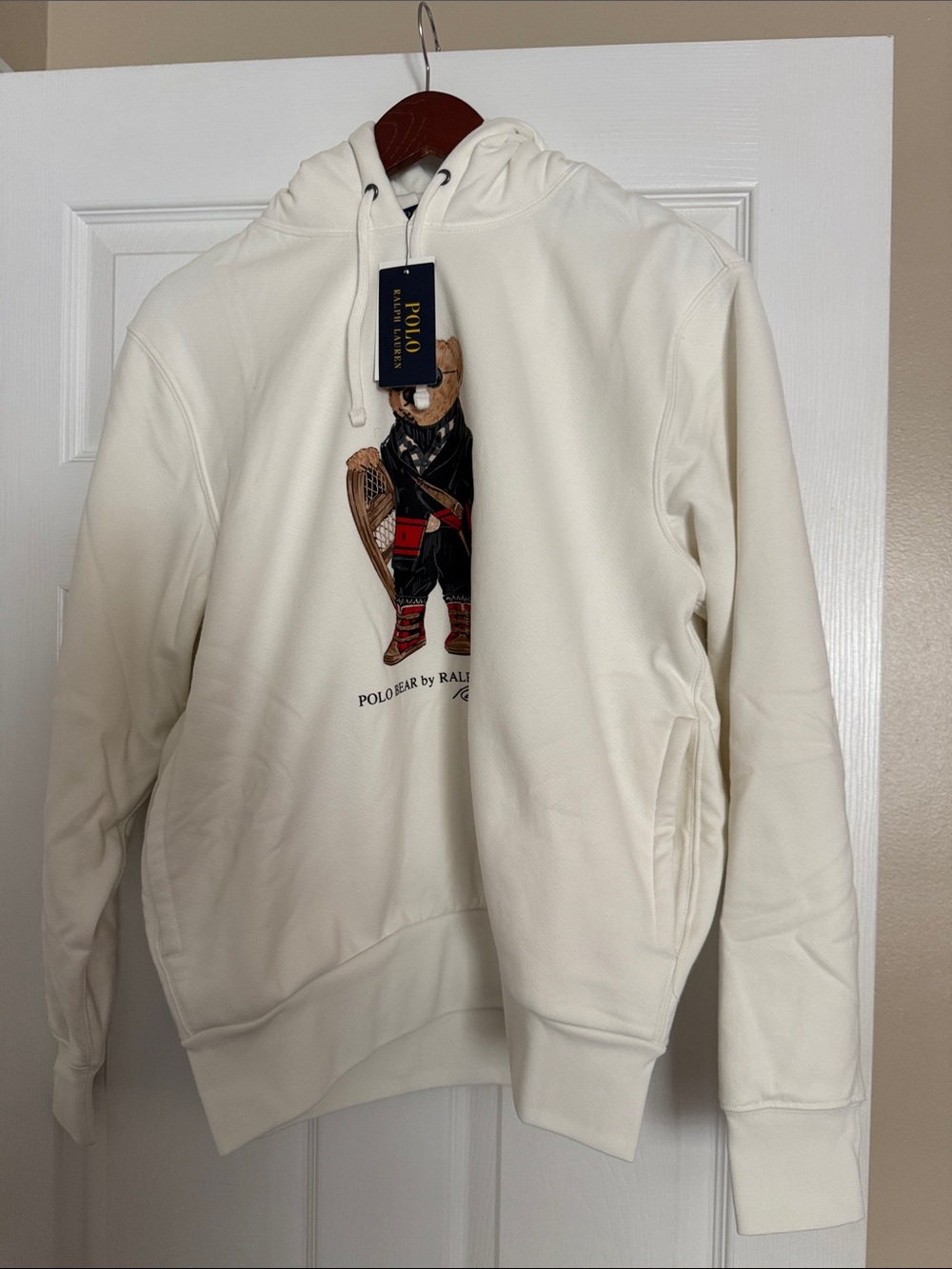 Ralph Lauren Cream Polo Bear Crewneck Sweatshirt
